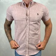 Camisa Manga Curta Linho PRL... - Dropa Já