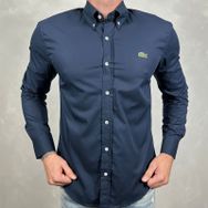 Camisa Manga Longa LCT Azul ... - Dropa Já