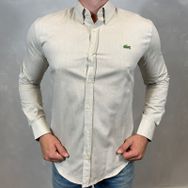 Camisa Manga Longa LCT Bege ... - Dropa Já