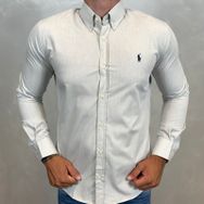 Camisa Manga Longa PRL Cinza - Dropa Já