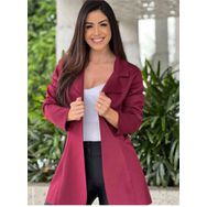 Blazer Neoprene Longo Vinho - Dropa Já