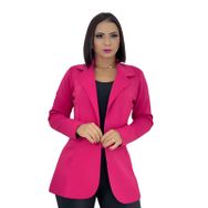 Blazer Neoprene Longo Rosa - Dropa Já