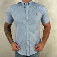 Camisa Manga Curta PRL Azul ... - Dropa Já