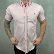 Camisa Manga Curta PRL Rosa - Dropa Já