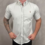 Camisa Manga Curta PRL Cinza... - Dropa Já
