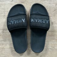 Chinelo Slide Armani Preto ⭐... - Dropa Já