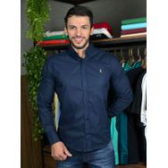 Camisa Manga Longa Prl Azul. - Dropa Já