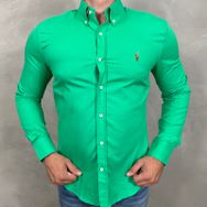 Camisa Manga Longa PRL Verde - Dropa Já