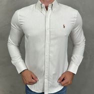 Camisa Manga Longa PRL Creme - Dropa Já