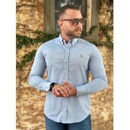 Camisa Manga Longa PRL Azul⭐... - Dropa Já