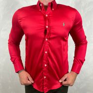 Camisa Manga Longa PRL Verme... - Dropa Já