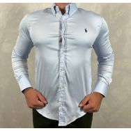 Camisa Manga Longa PRL Azul - Dropa Já