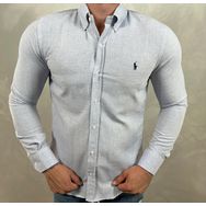 Camisa Manga Longa PRL Azul⭐... - Dropa Já