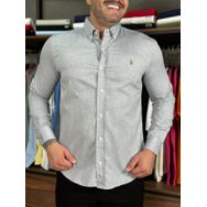 Camisa Manga Longa PRL Cinza - Dropa Já