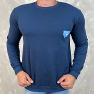 Blusa Moletom OSK Azul - Dropa Já