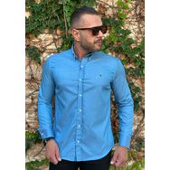 Camisa Manga Longa PRL Azul - Dropa Já