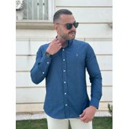 Camisa Manga Longa PRL Azul. - Dropa Já