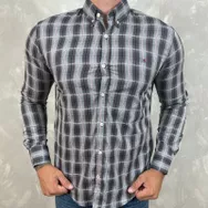 Camisa Manga Longa TH Xadrez... - Dropa Já