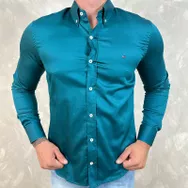 Camisa Manga Longa TH Verde - Dropa Já