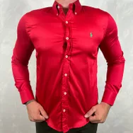 Camisa Manga Longa PRL Verme... - Dropa Já