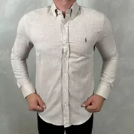 Camisa Manga Longa Linho PRL - Dropa Já