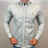 Camisa Manga Longa PRL Verde... - Dropa Já
