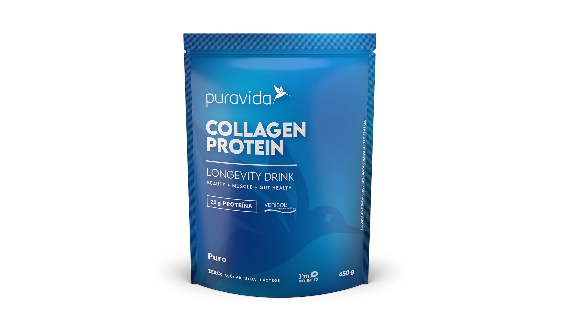 Collagen Protein Puravida – Peptídeos de colágeno (Verisol®) – Puro