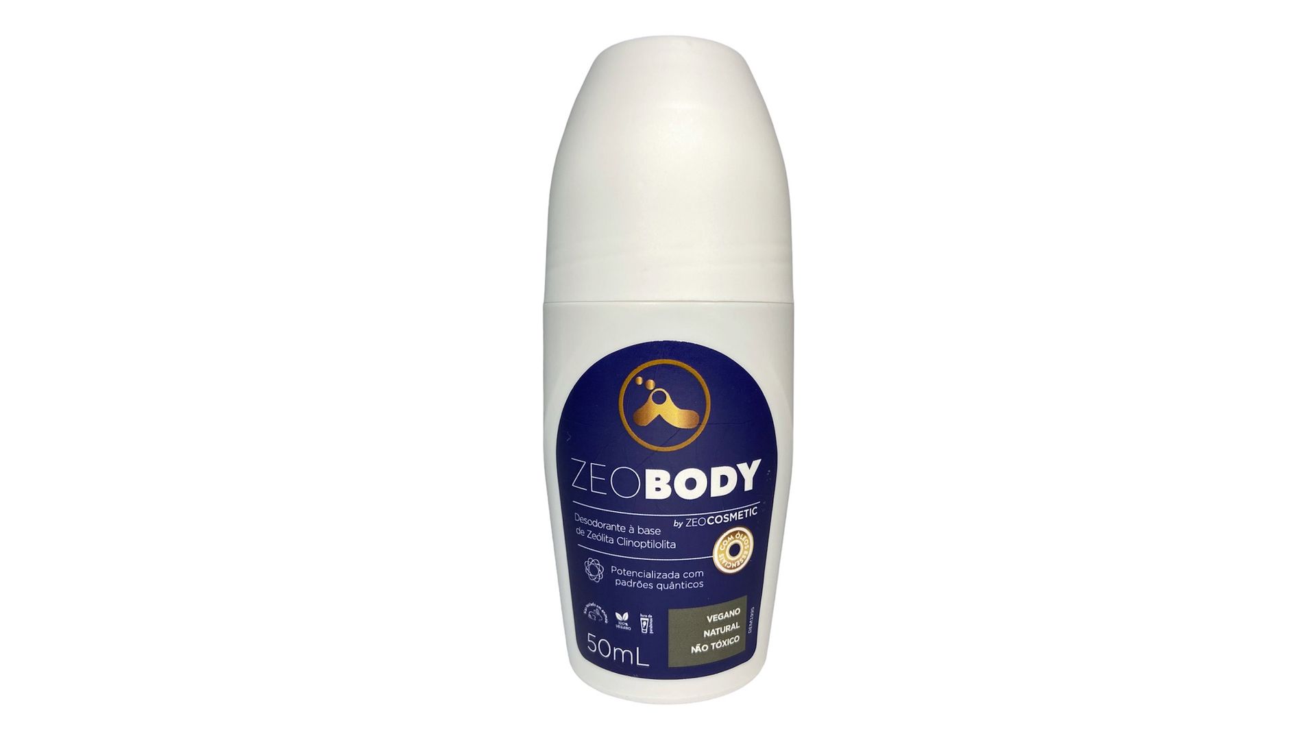 Desodorante à base de Zeólita Zeobody roll on antitranspirante 50ml (sem alumínio)