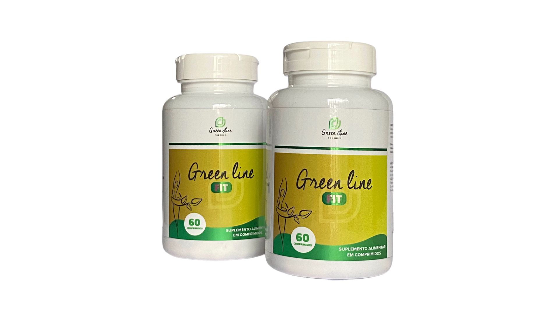 2 frascos de Green Line Fit - Suplemento alimentar emagrecedor - 120 cápsulas