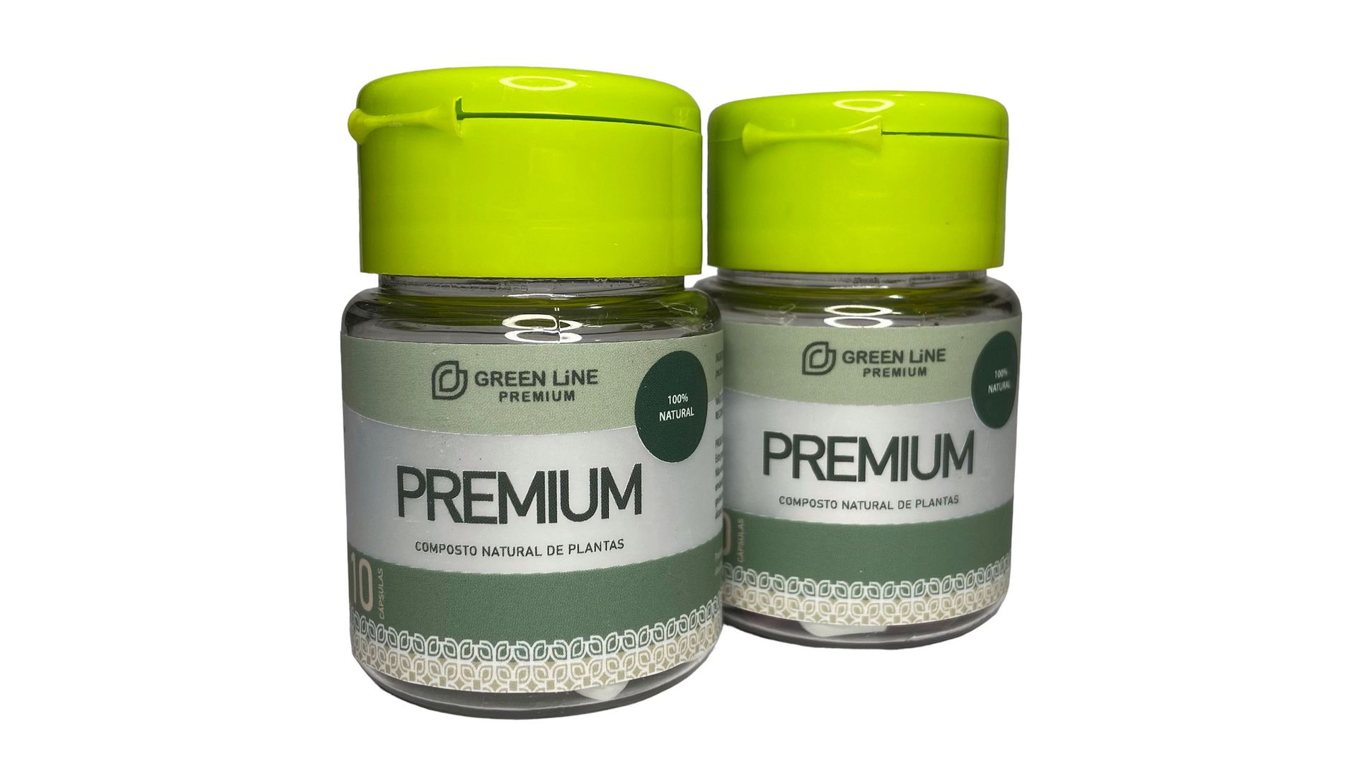 Kit com 2 frascos de Green line Premium - Emagrecedor natural - 20 cápsulas *Nova fórmula*