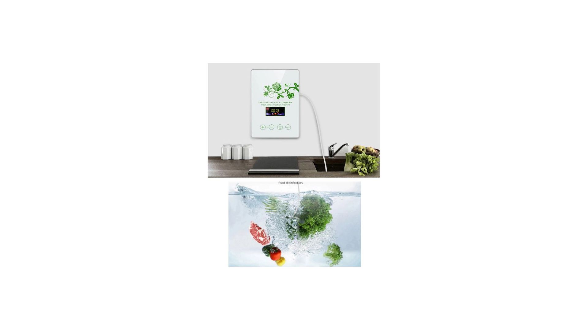 Multifuncional ativo gerador de ozônio 220V - Desinfetor, Purificador de ar, purificador de frutas, legumes, água e desorizador