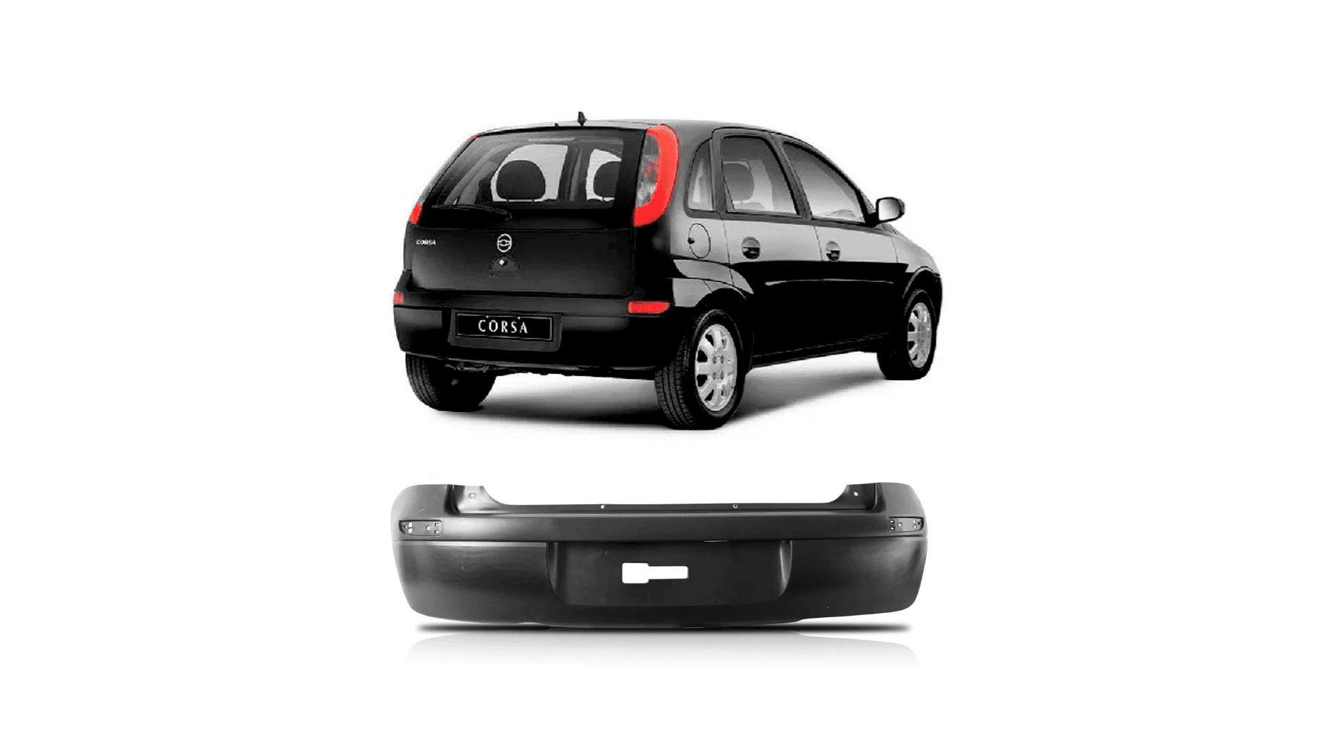 P-CHOQ CORSA NOVO 03/12 TRAS HATCH | Dominio Auto Peças