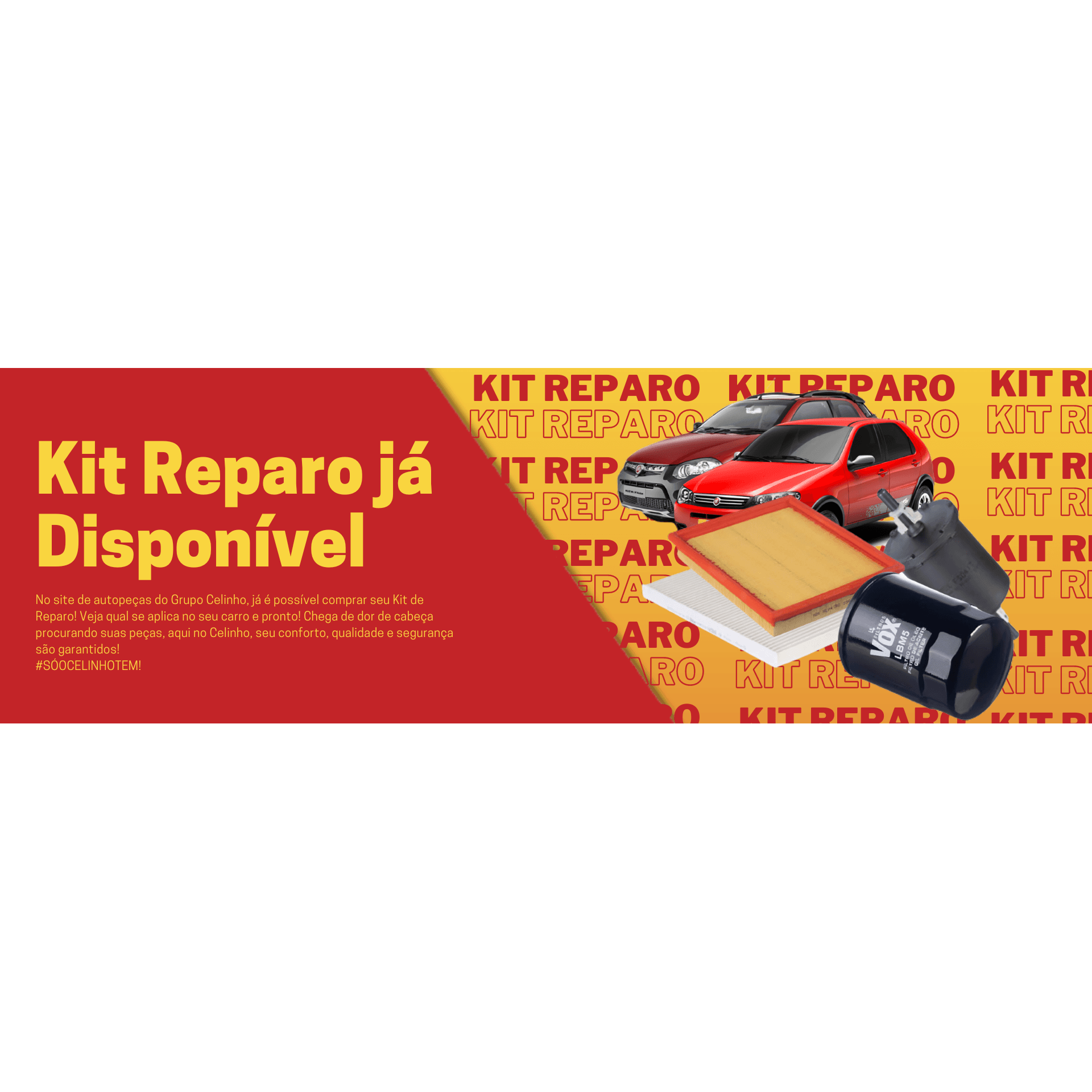 Kit de Reparo, incluso Filtro de Óleo, Filtro de Combustível, Filtro de Ar, Filtro de Ar Condicionado, VOX Filters Original