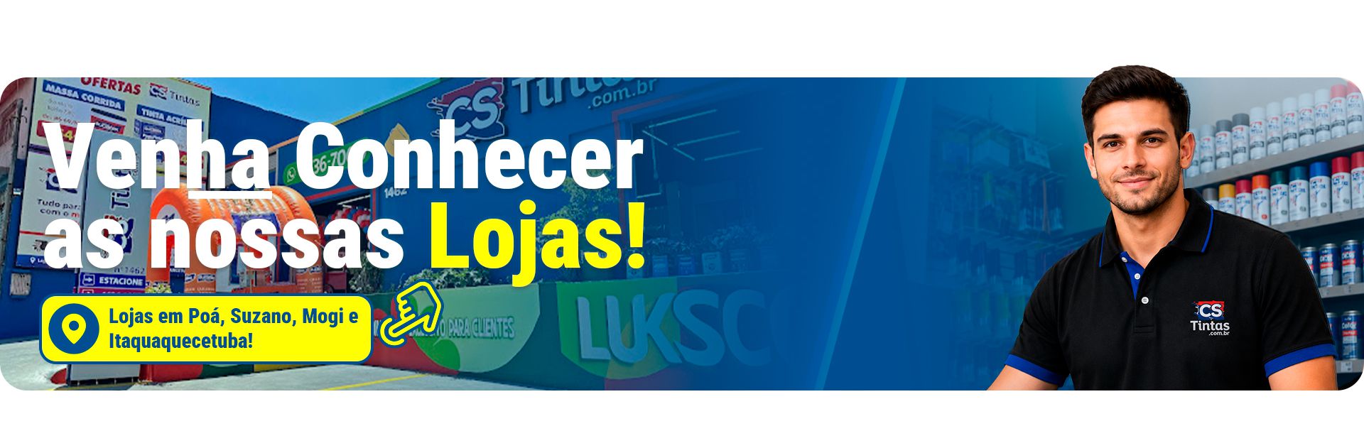 Nossas Lojas — CS Tintas
