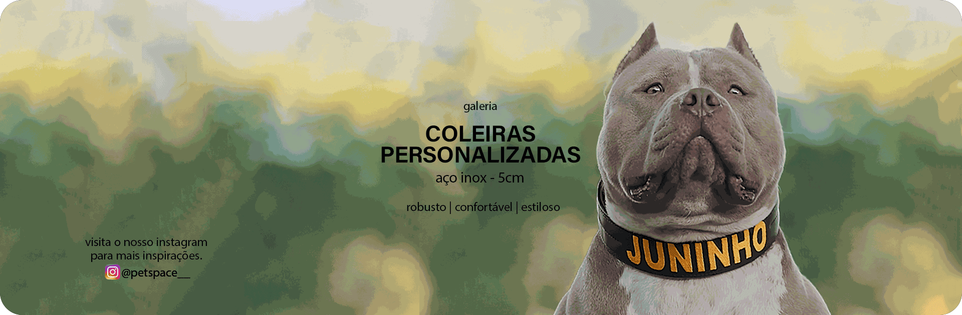 COLEIRA PERSONALIZADA 5cm