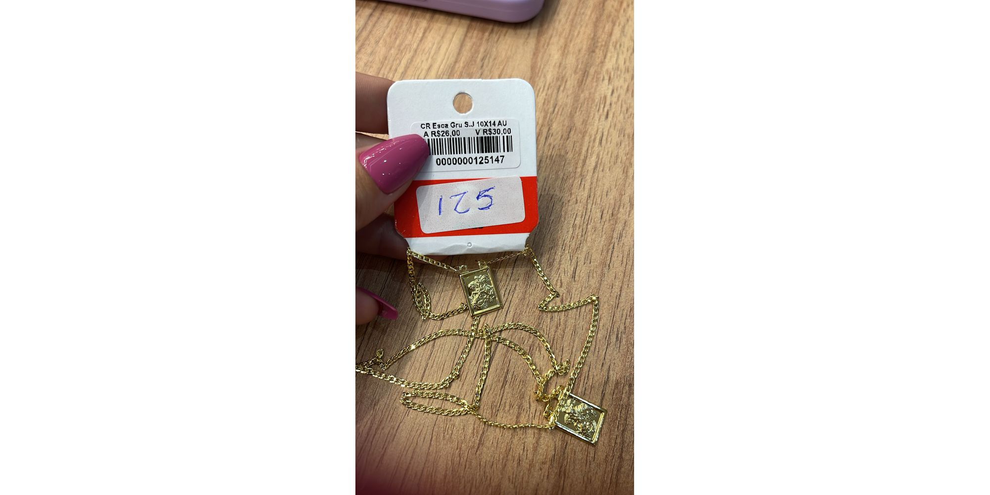 Corrente Escapulário Grumet São Jorge Banhado A Ouro 18k