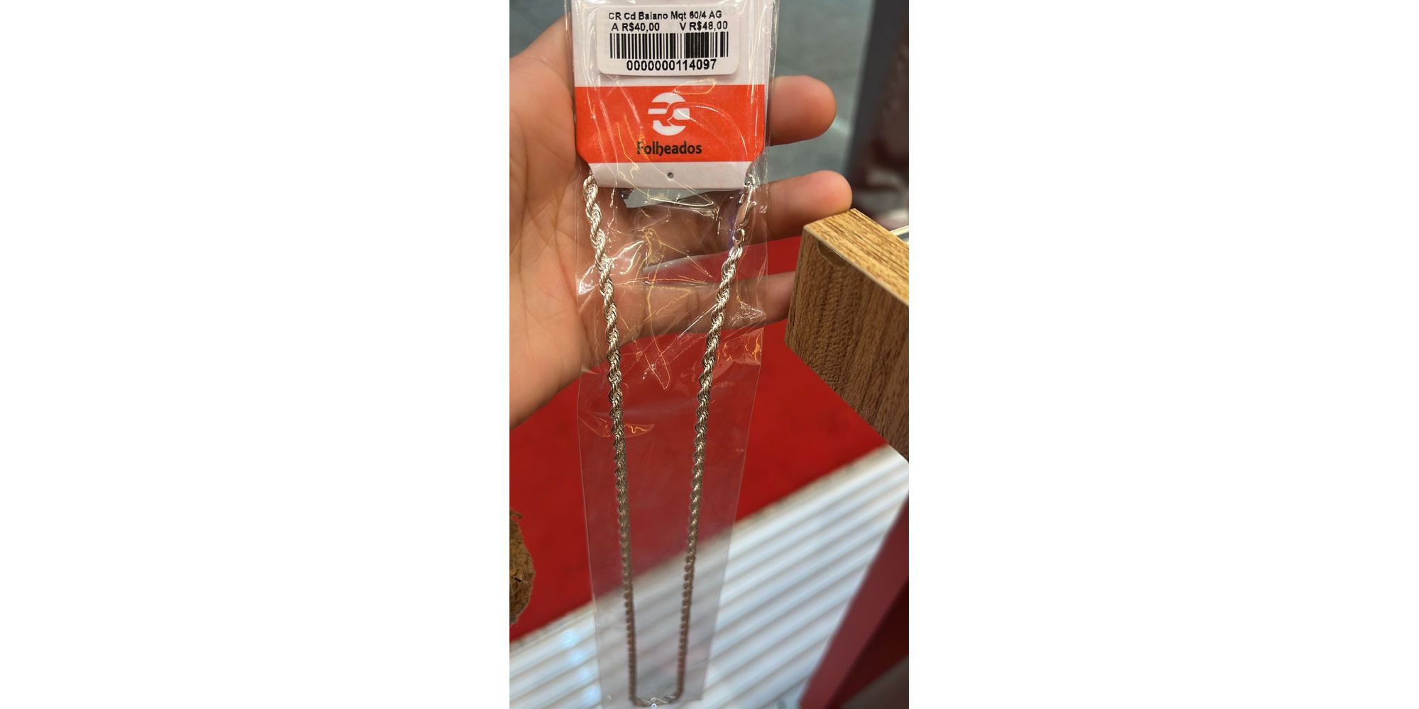Corrente Cordão Baiano Fecho Mosquetinho Banhado A Prata 925