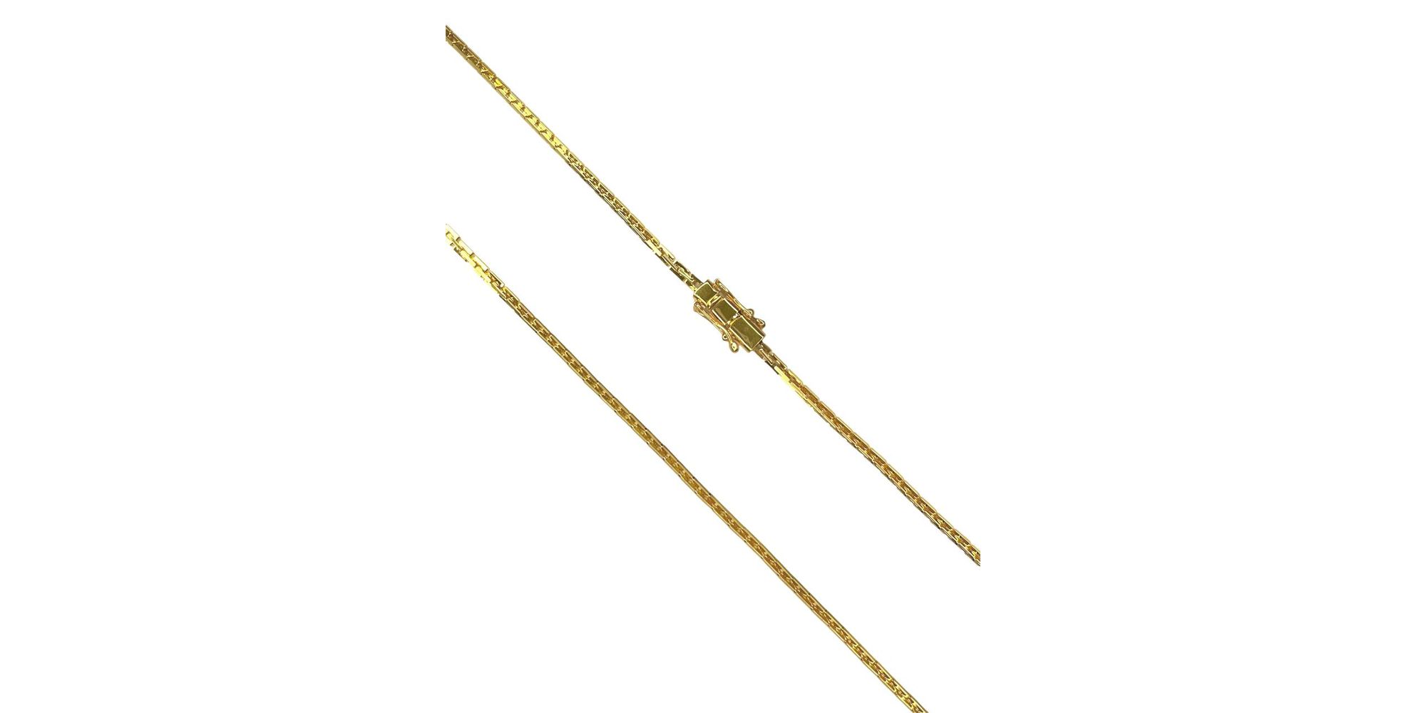 Corrente Cartier Estampada Fecho Gaveta Trava Dupla Banhado A Ouro 18k