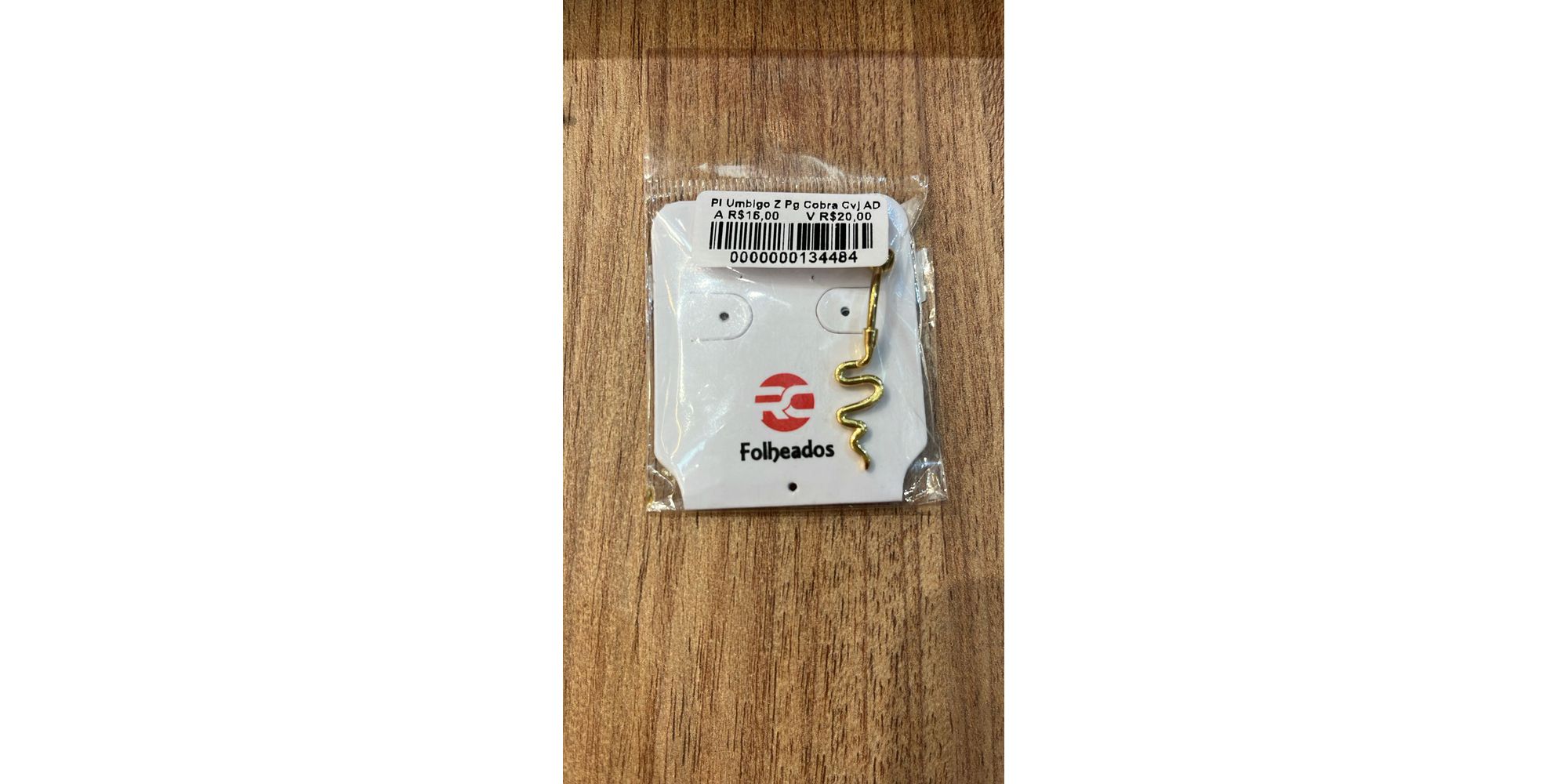 Piercing Umbigo Zircônia Pingente Cobra Cravejado Aço Dourado