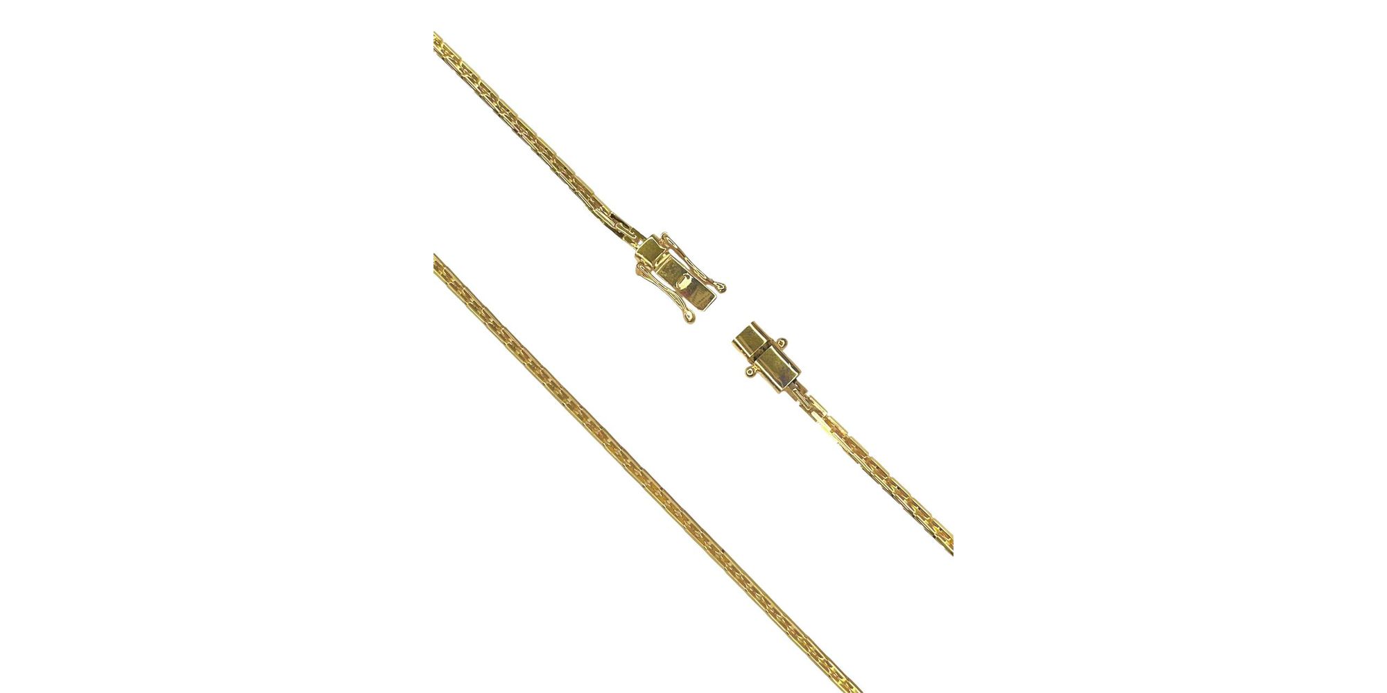 Corrente Cartier Estampada Fecho Gaveta Trava Dupla Banhado A Ouro 18k