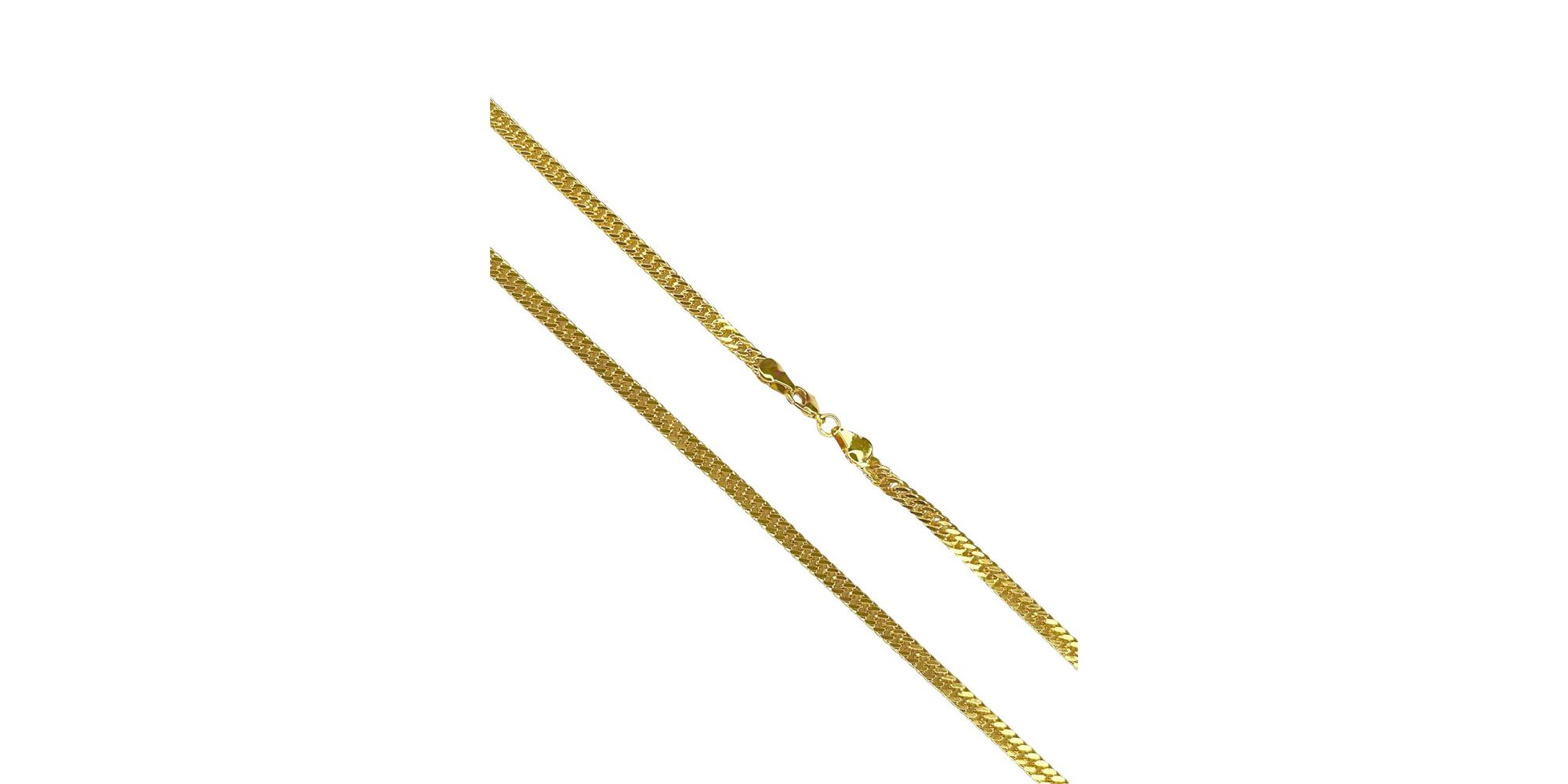Corrente Grumet Dupla Fecho Lagosta Banhado A Ouro 18k