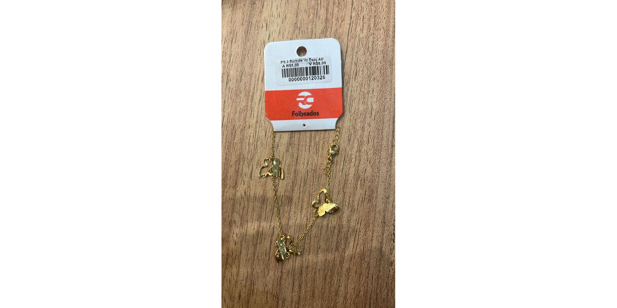 Pulseira Três Borboleta Vazado Espaçada Banhado A ... - RC JOIAS BY RUDI