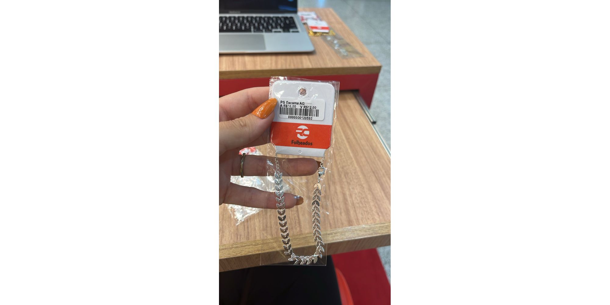 Pulseira Escama Banhado A Prata 925 - 000000012059 - RC JOIAS BY RUDI