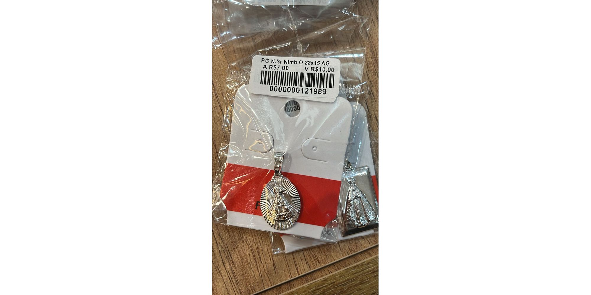 Pingente Nossa Senhora Nimbus Banhado A Prata 925