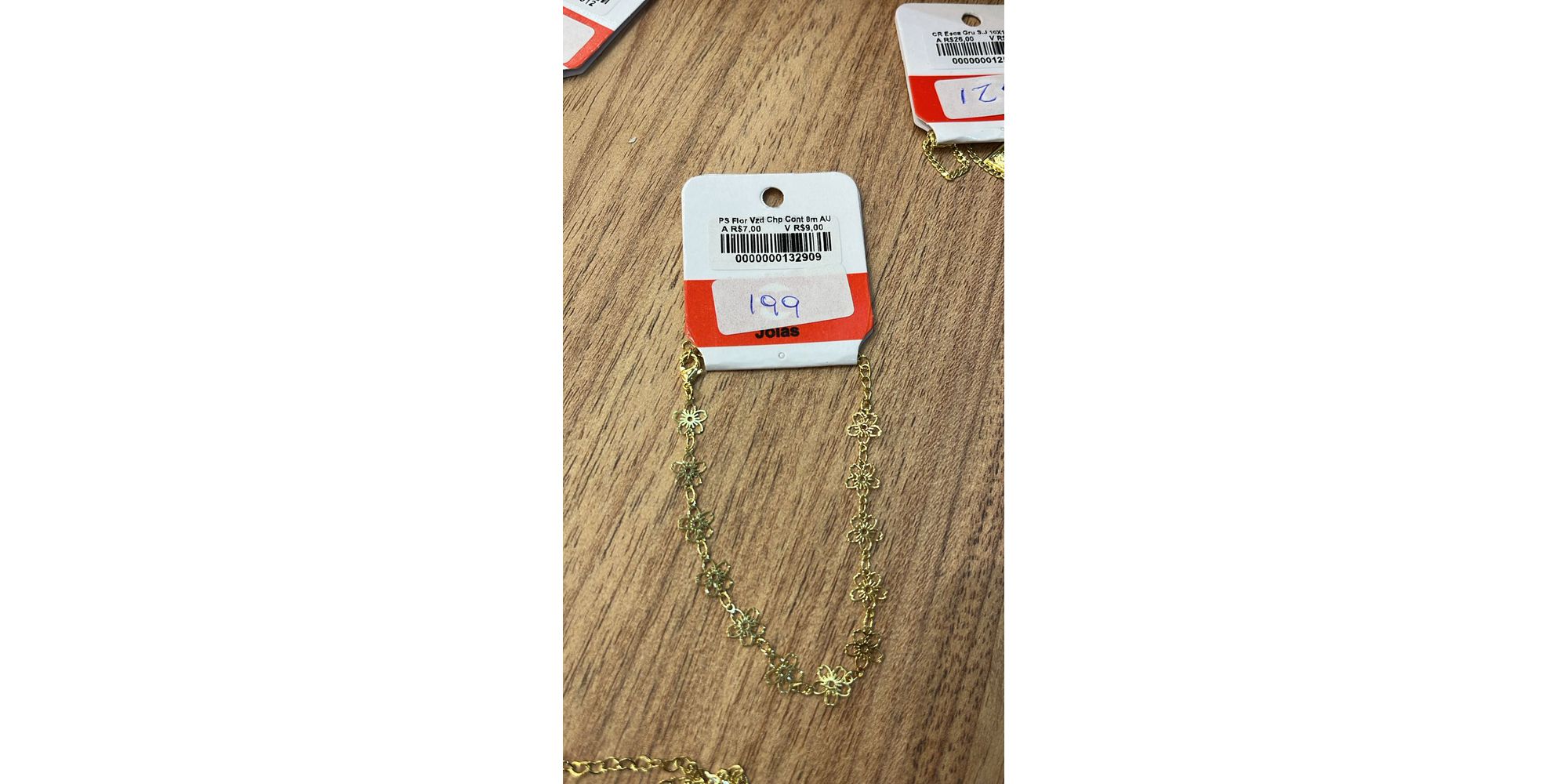 Pulseira Flor Vazado Chapada Contínuo Banhado A Ouro 18K