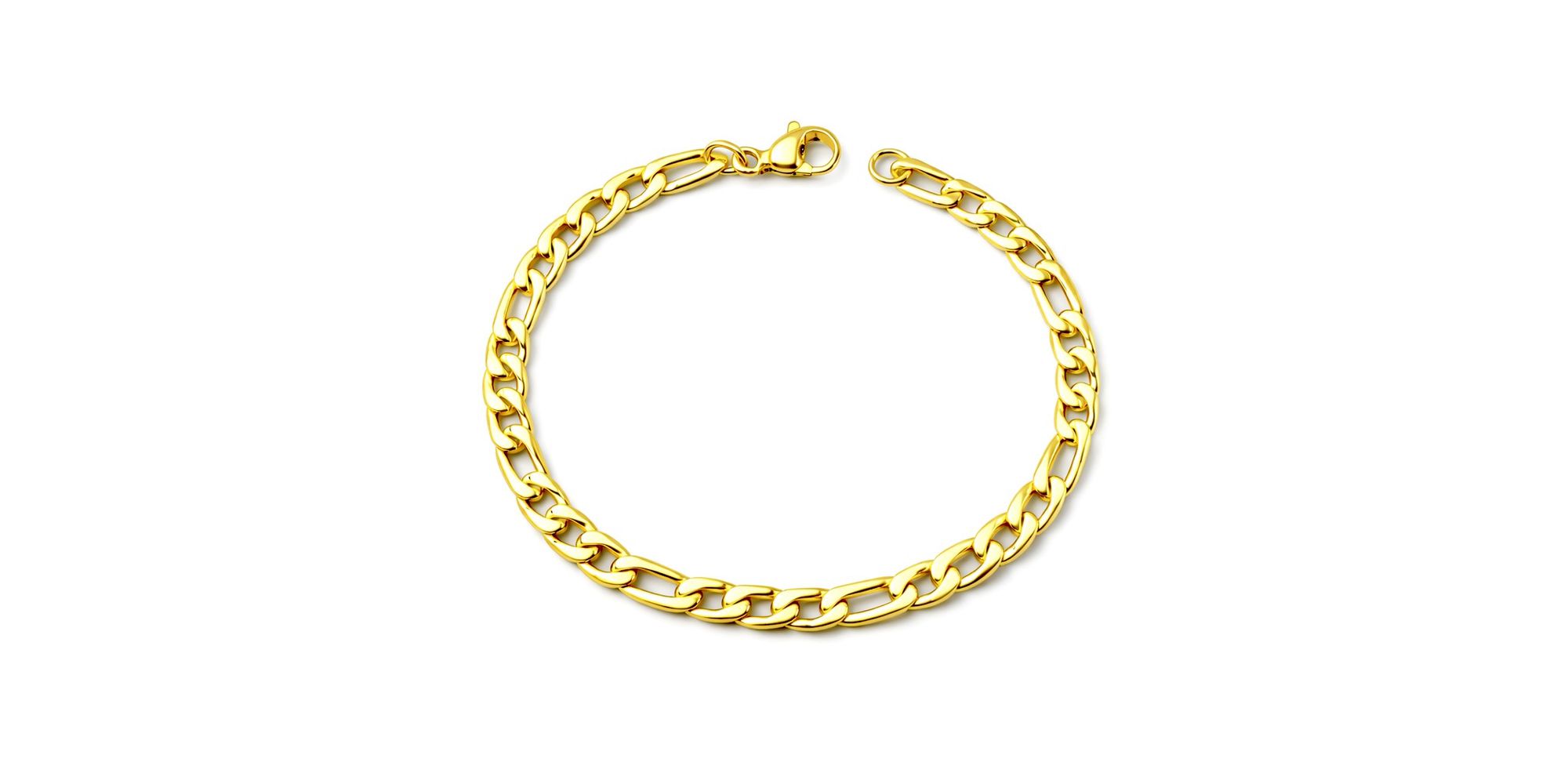 Pulseira 3x1 Fecho Lagosta Banhado a Ouro 18k