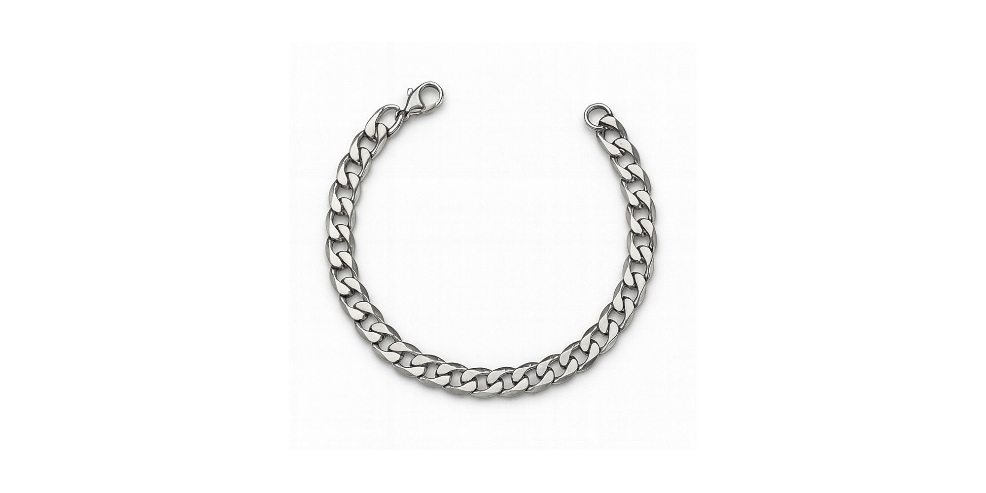 Pulseira Grumet Chapada Fecho Lagosta Aço Inoxidável