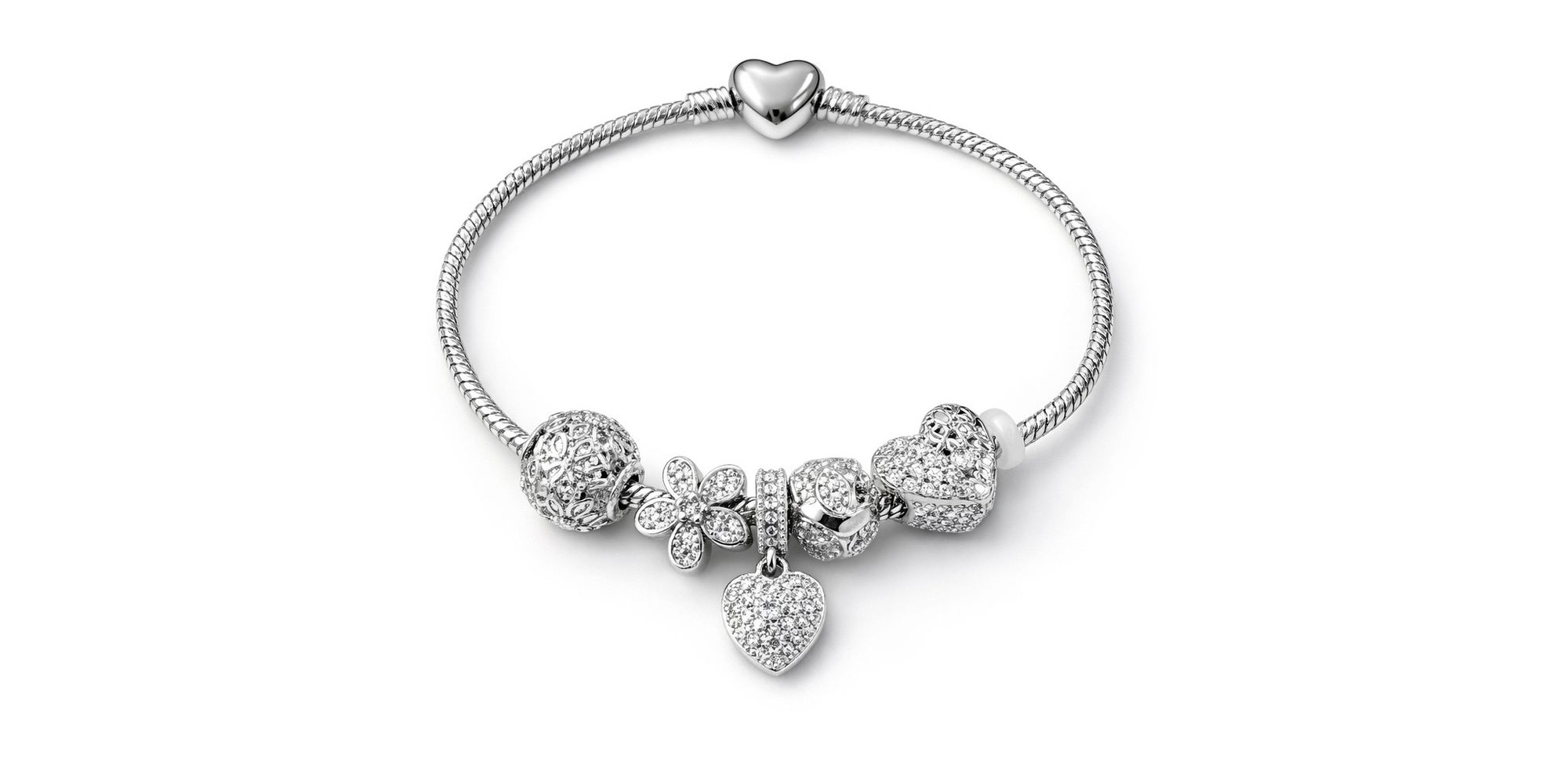 Pulseira Pandora Completa Cravejada