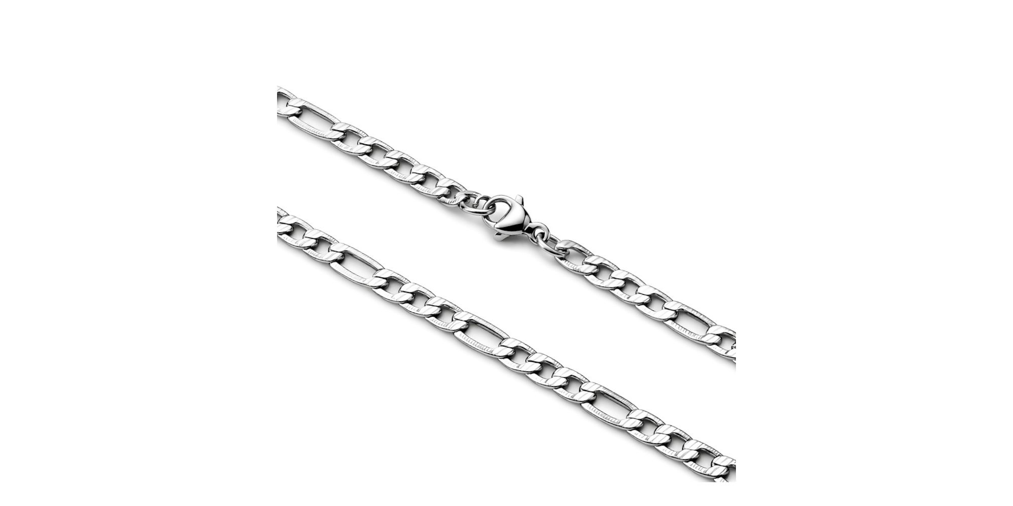 Corrente 3x1 Riscada 4,5 Milímetros Aço Inoxidável