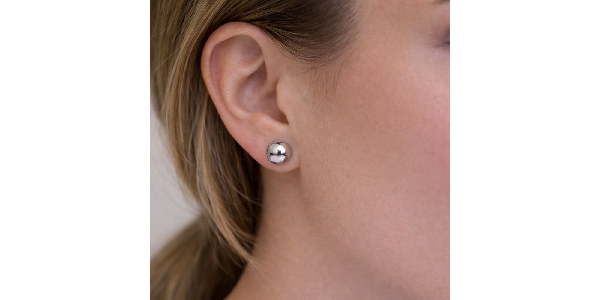 Brinco Bolinha Banhado A Prata 925